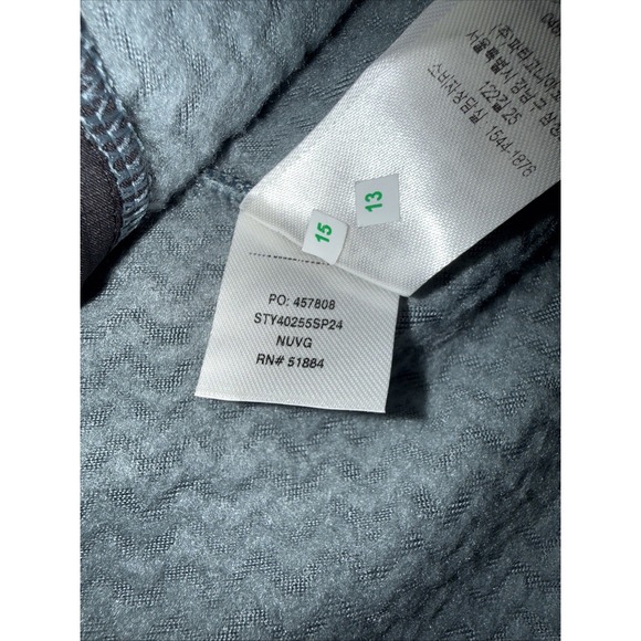 NWOT Patagonia Men R1 Air Fleece Full-Zip Hoodie Med Gray/Blue Retail $220 NICE! - Picture 12 of 15